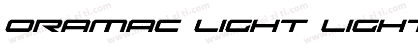 Oramac Light Light字体转换
